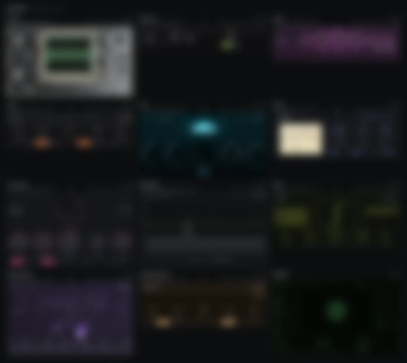 A blurred preview of upcoming lyd audio plug-in panels